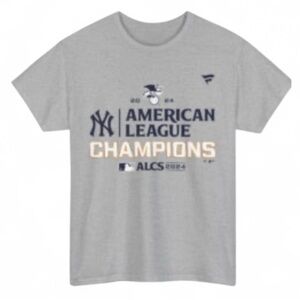 New York Yankees Grey 2024 ACLS Champions T-Shirt NWOT
